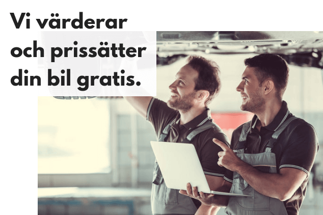 Värde begagnad bil Två experter värderar en begagnad bil